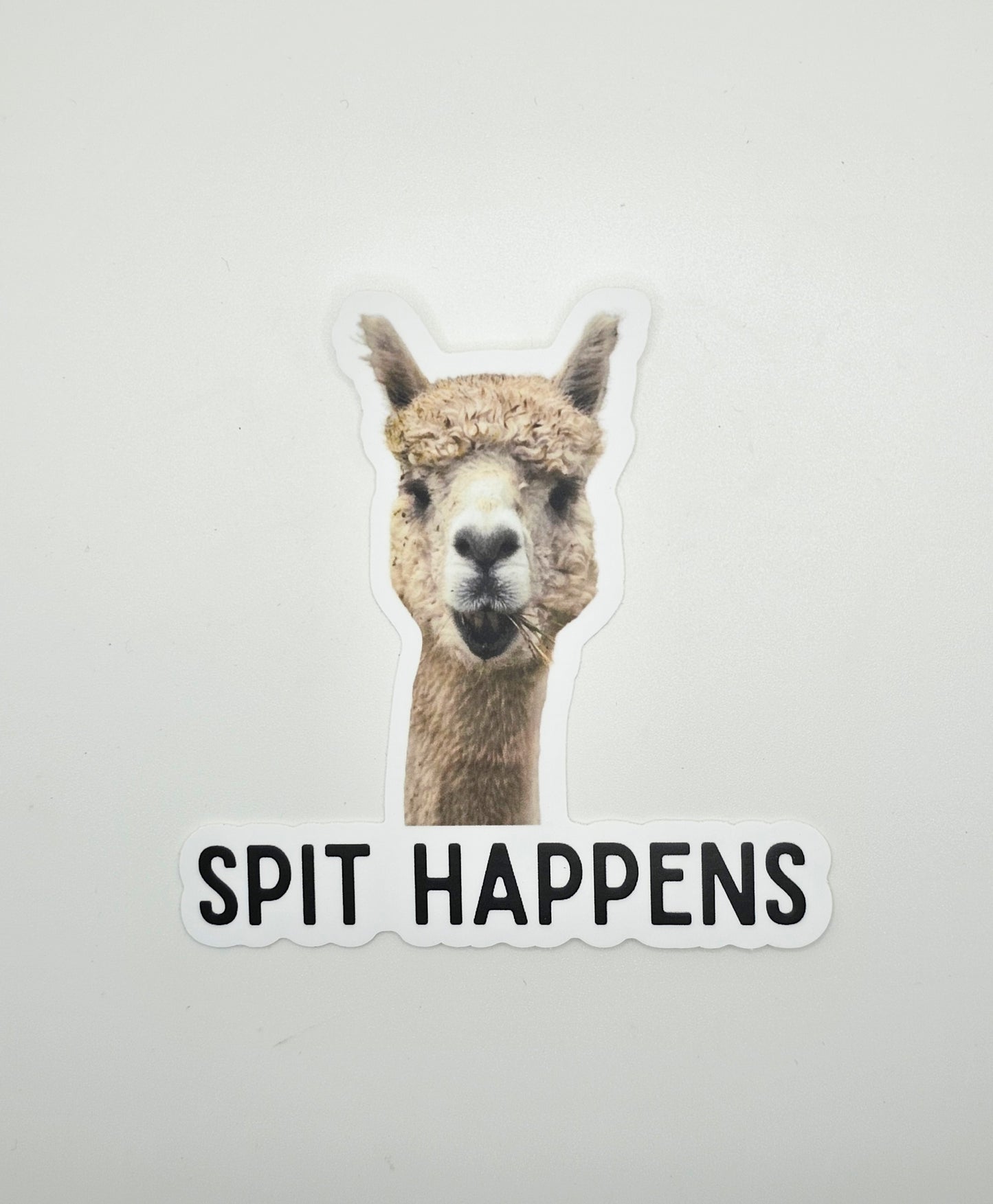 Spit Happens Alpaca Sticker