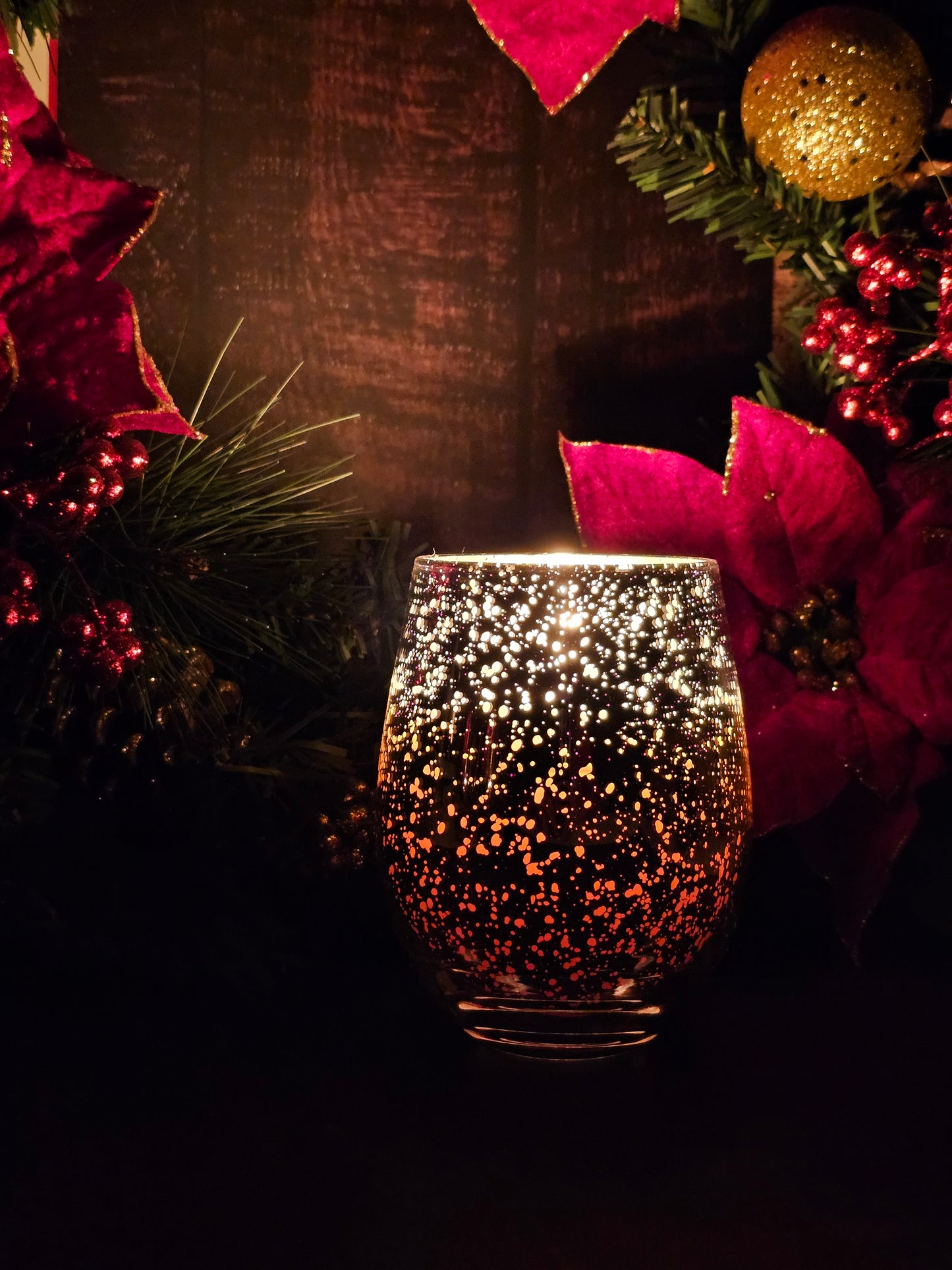 16oz Mercury Glass Christmas Candle - Limited Edition