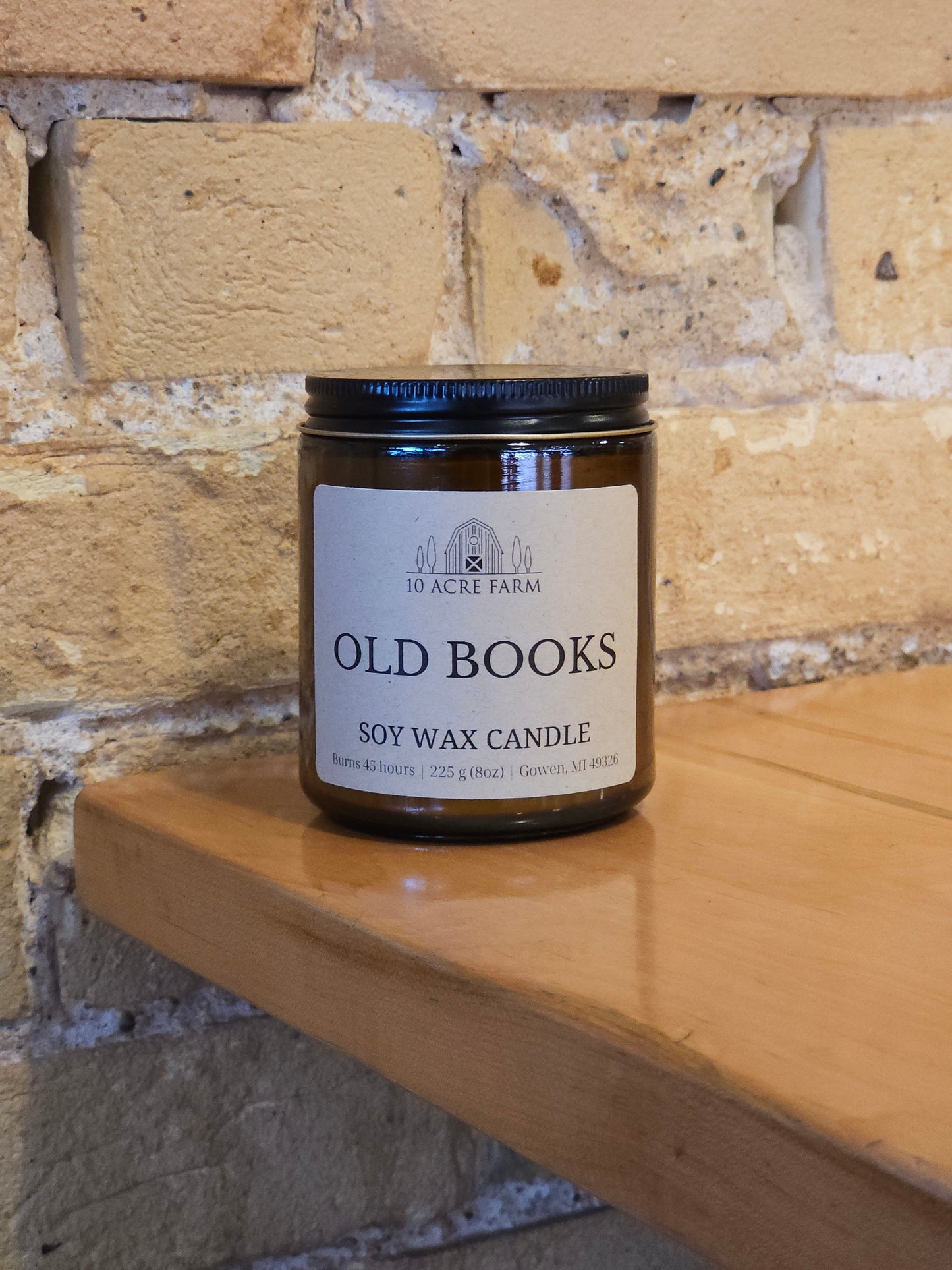 Old Books 8oz Soy Candle