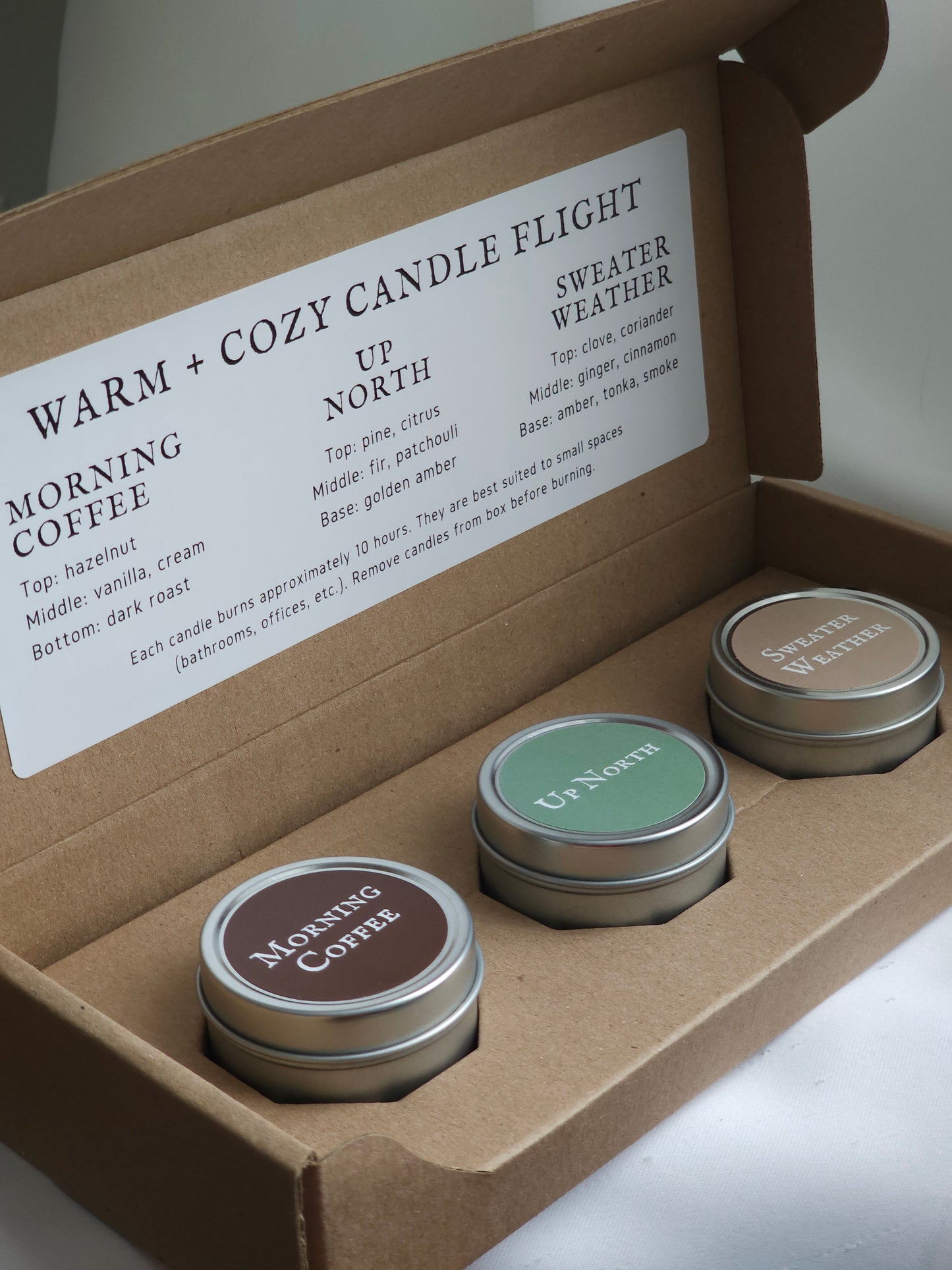 Warm + Cozy Candle Flight