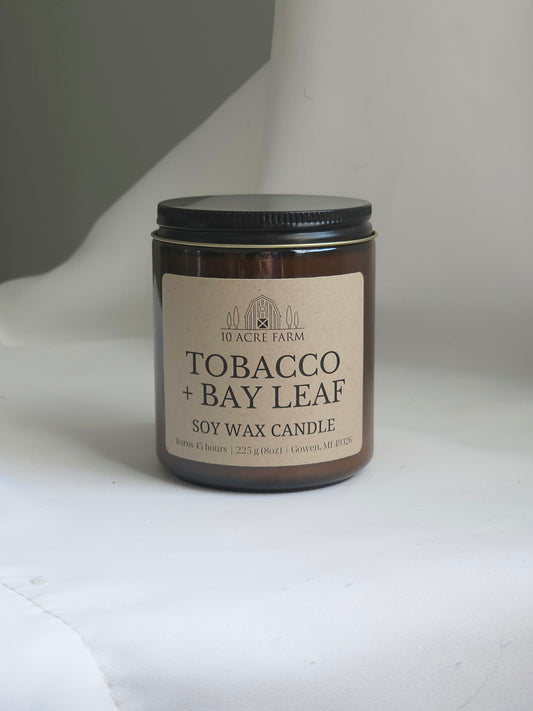 Tobacco + Bay Leaf Soy Candle