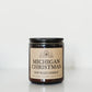 Michigan Christmas 8oz Amber Glass Soy Candle