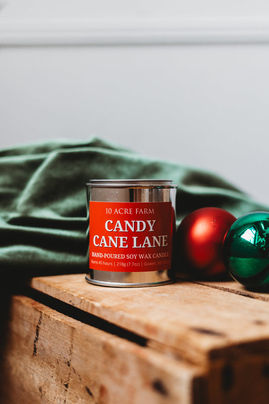 Candy Cane Lane 8oz Soy Candle