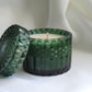 Green Glass Candle, Christmas Scents