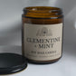 Clementine + Mint 8oz Amber Glass Soy Candle