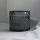 Blue Glass Candle, Seagrass + Sage scent