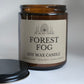 Forest Fog Amber Glass Soy Candle