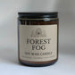 Forest Fog Amber Glass Soy Candle